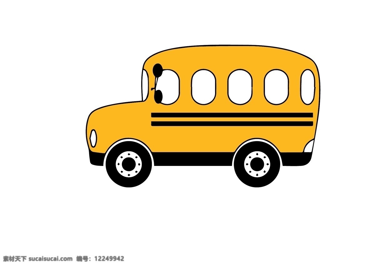 卡通小汽车 卡通素材 小汽车素材 小汽车线稿 黄色小汽车 车 商务车 卡通车 卡通设计