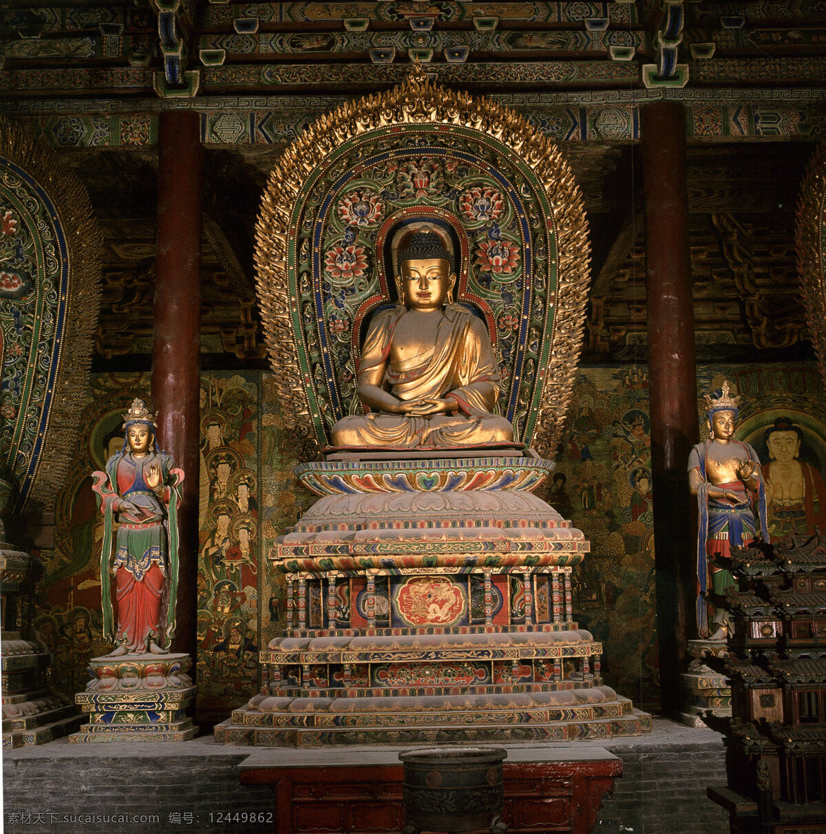 华严寺 阿弥陀佛 佛 山西 文化艺术 宗教信仰 彩塑 大同