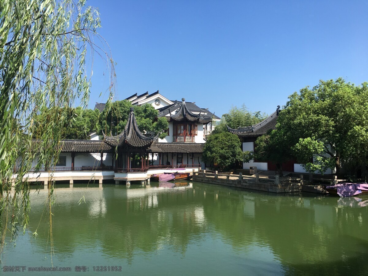 苏州静思园 苏州 静思园 亭台楼阁 水 风景 古建筑 美景 自然 户外 漂亮 绿色 亭 配图