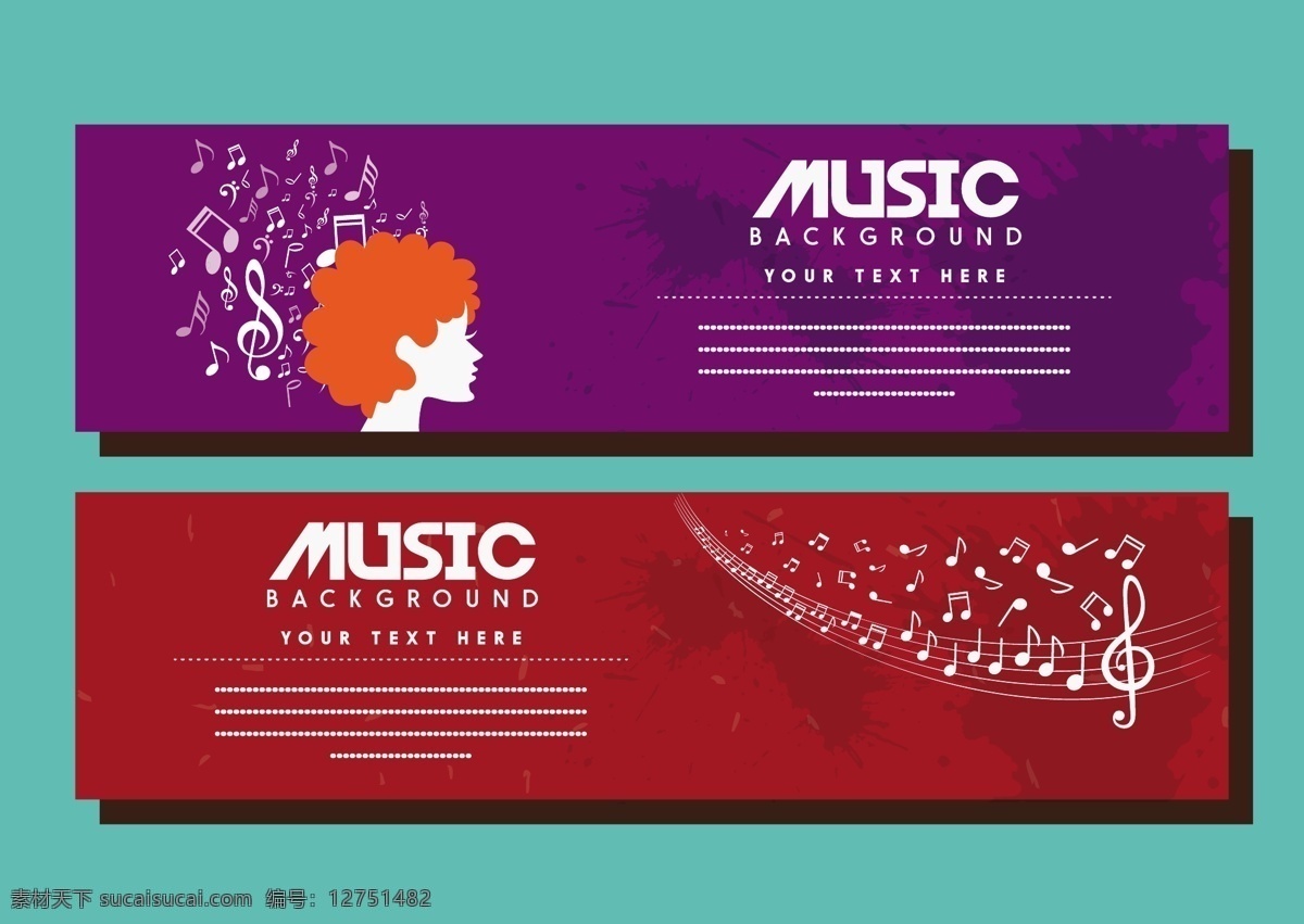 创意 音乐 横幅 元素 音乐横幅 横幅设计 音乐会海报 音符