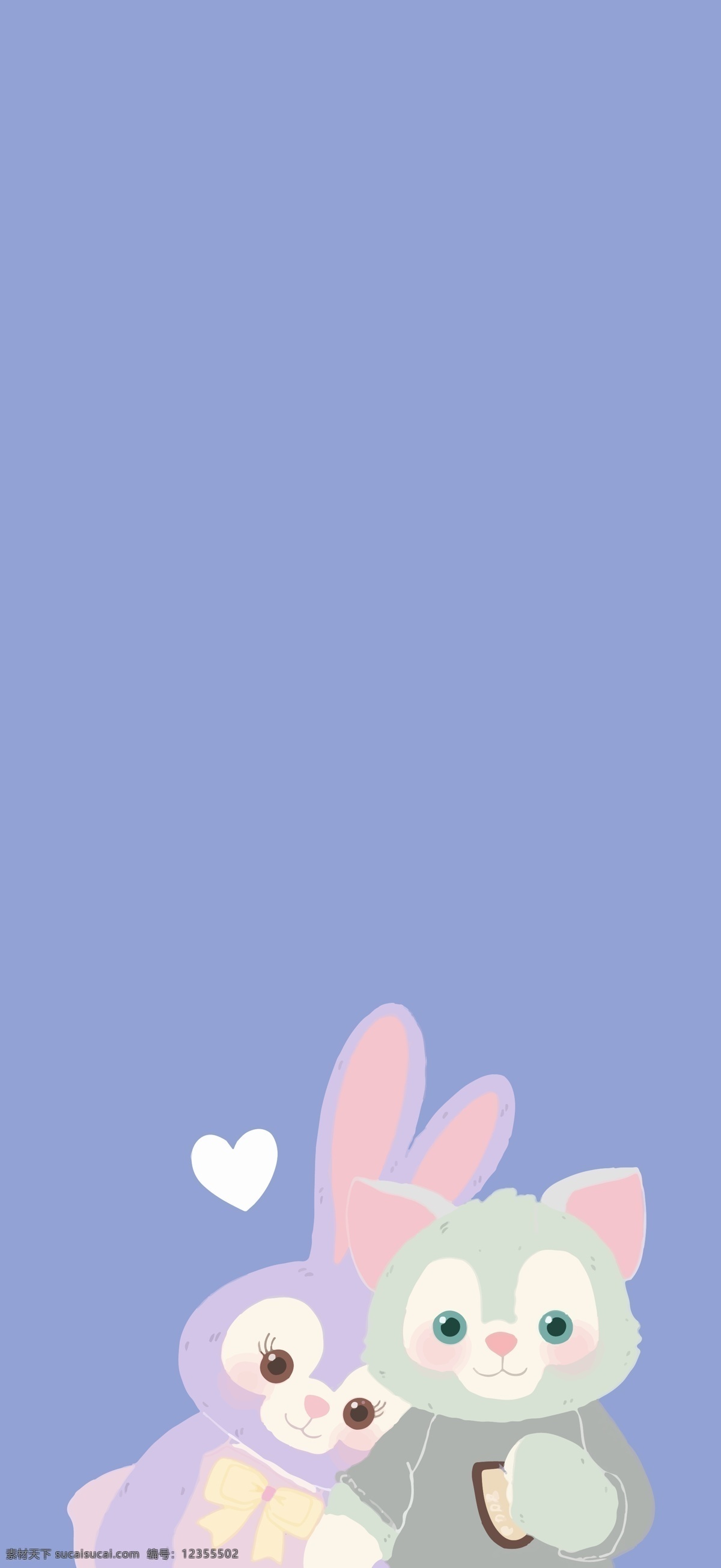 迪士尼 星 戴 露 杰拉 托尼 达菲的朋友 星戴露 杰拉托尼 紫色兔子 绿色猫 动漫动画 动漫人物