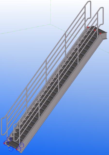 楼梯 扶手 tekla 3d模型素材 建筑模型