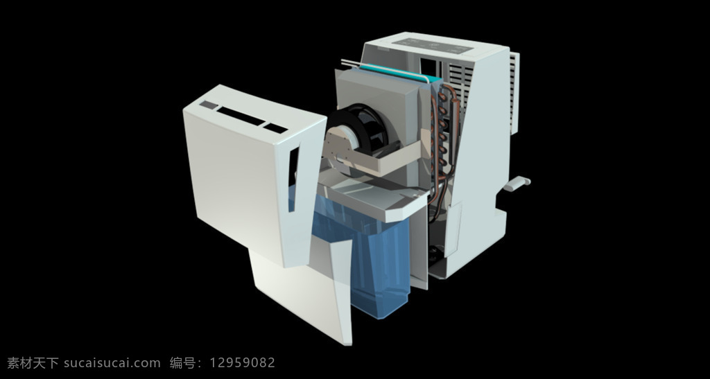 除湿机 f4a6 3d模型素材 家具模型