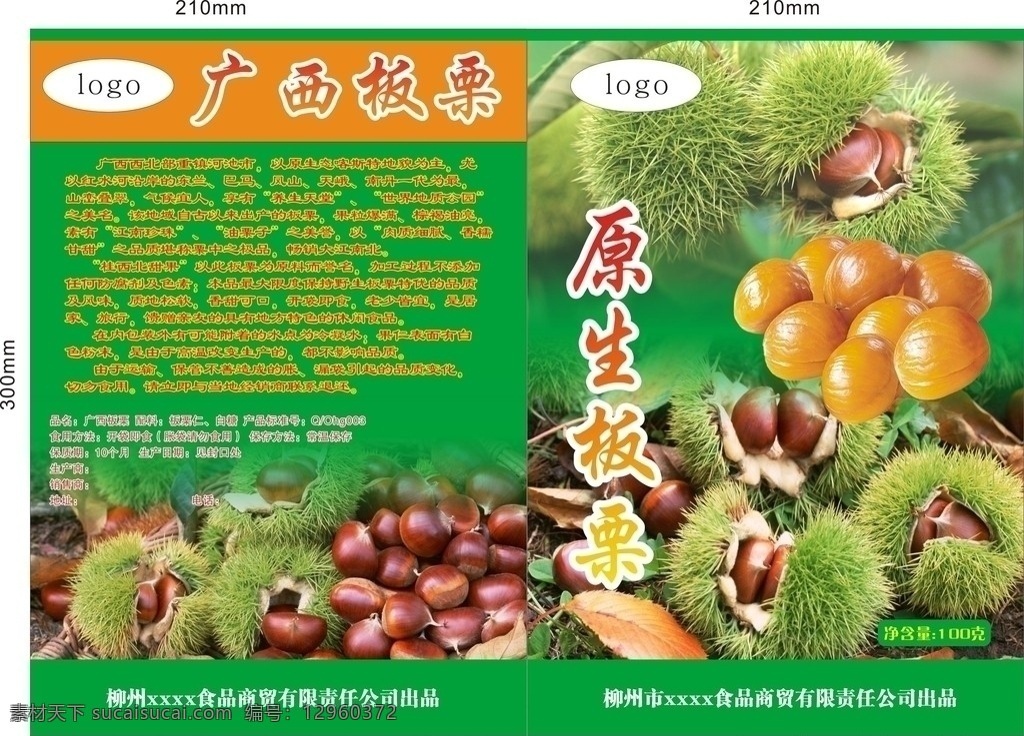 板栗包装设计 板栗包装 包装设计 板栗 板栗壳 果肉 原生板栗 叶子 板栗叶子 绿色包装 食品包装 矢量
