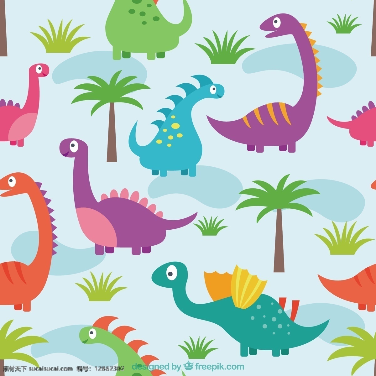 恐龙图案设计 图案 自然 动物 颜色 怪兽 恐龙 野生 蜥蜴 野生动物 大 有色 爬行动物 史前 捕食者