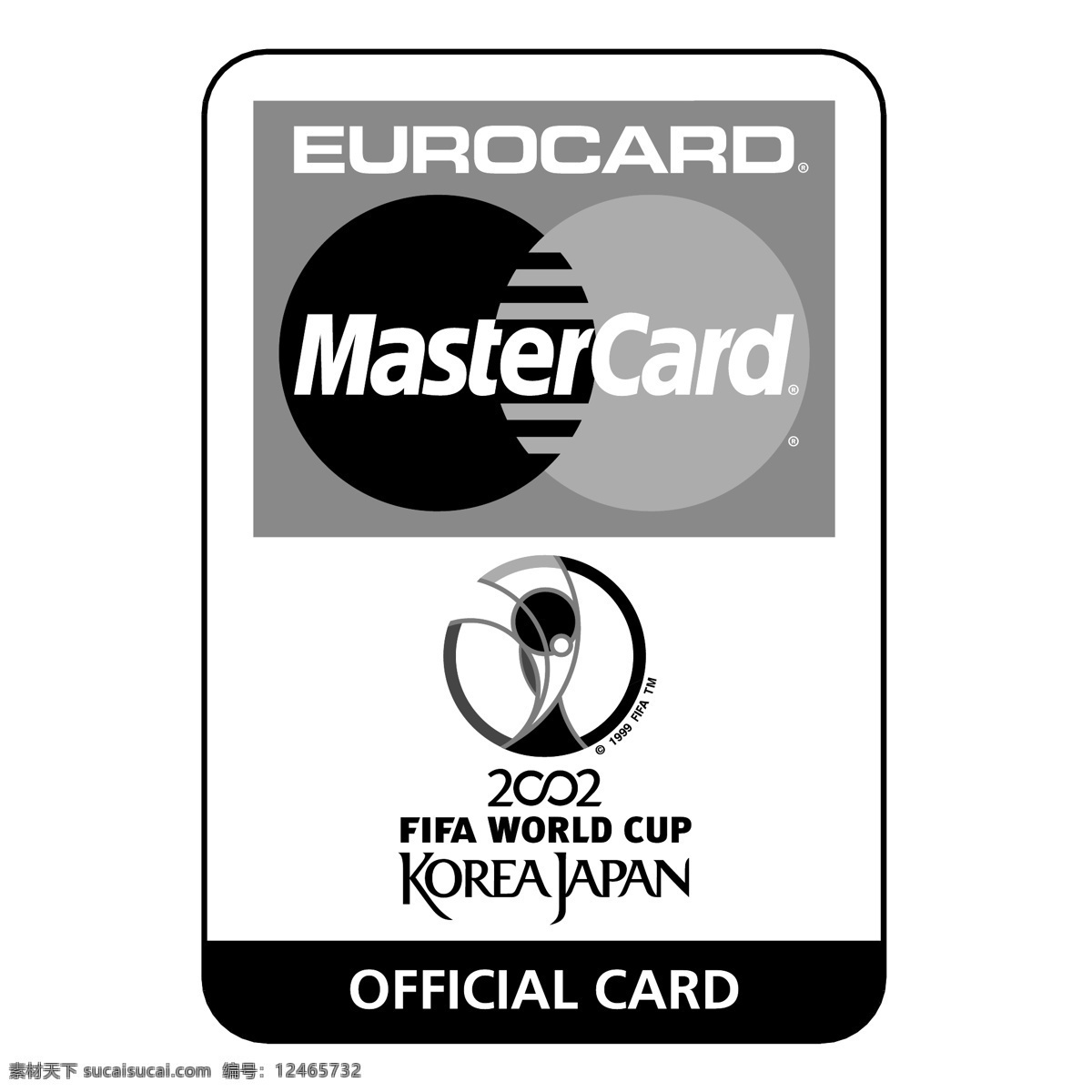 2002 国际足联 世界杯 万事达卡 自由 欧洲 信用卡 标志 白色