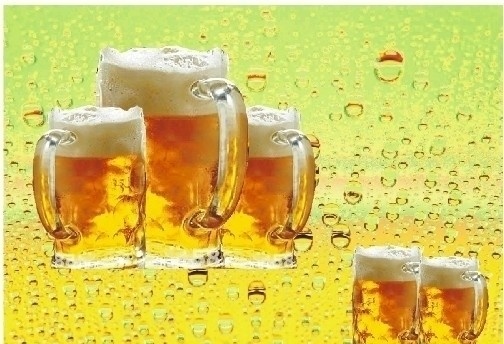 啤酒杯 啤酒背景 酒水背景 啤酒泡 金色 矢量