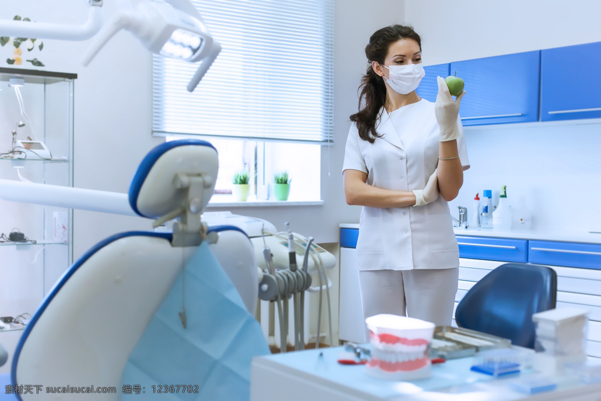 办公室 美女 牙医 牙医办公室 美女牙医 医疗器材 职业美女 医疗护理 现代科技