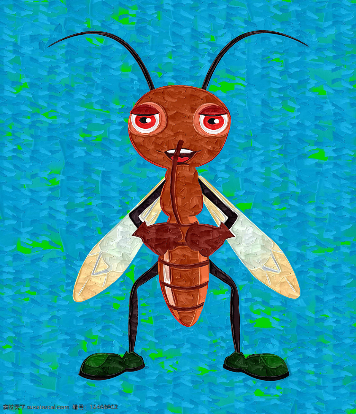 插画 插图 抽象画 抽象油画 儿童读物 儿童画 绘本 绘画书法 飞蚁 昆虫 卡通 趣味 可爱 生动 艺术 手绘 手绘油画 无框画 艺术画 油画 装饰画 文化艺术 家居装饰素材