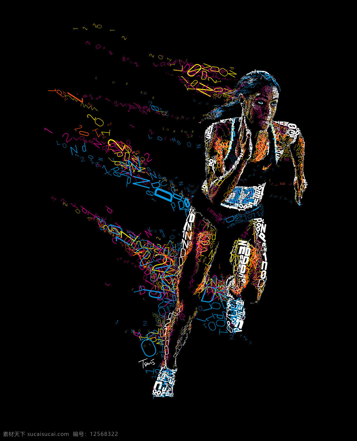奔跑 赛跑 奥运会 运动 彩色 字母 运动会 健身 拼图