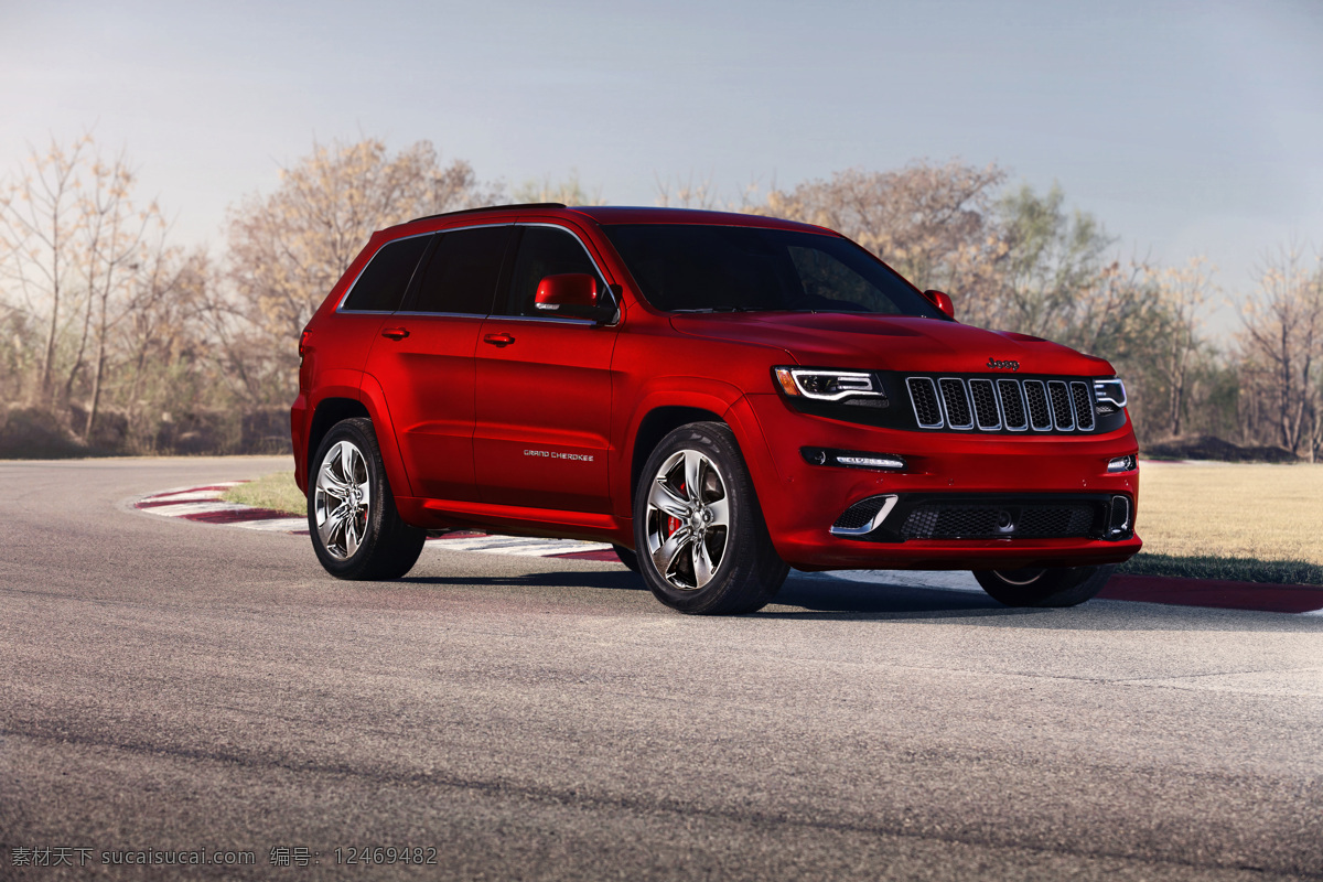 suv 豪车 吉普 交通工具 汽车 世界名车 现代科技 2014jeepgrandcherokeesrt 越野 大切诺基 运动版 豪华车 红色款 节日素材