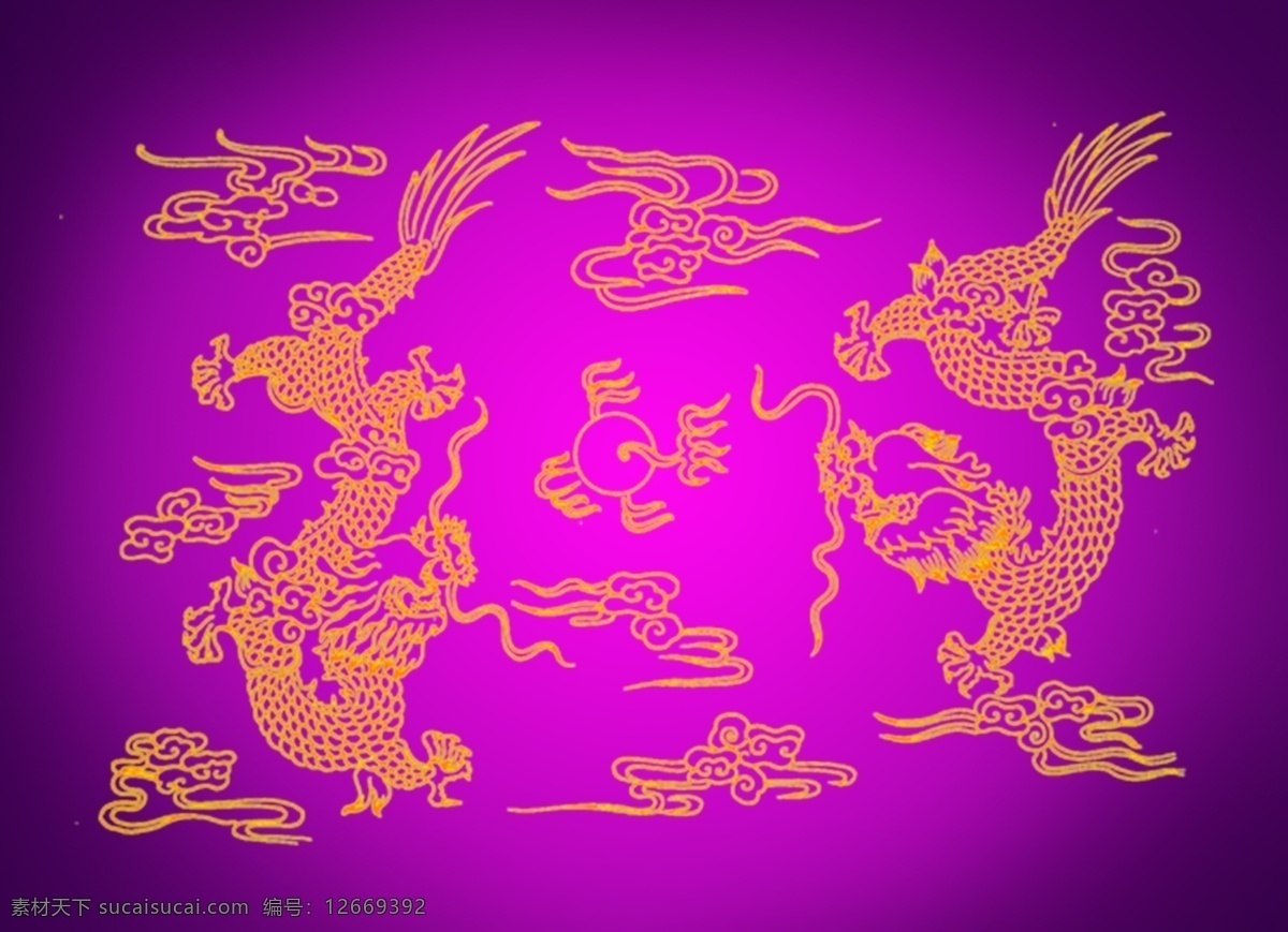 双龙夺珠底纹 双龙 夺珠 底纹 喜庆 古典 贵 华丽 传统 装饰 布纹 沙发布 地板 墙纸 背景 屏风 门窗 雕刻 窗花 花纹 移门 背景素材 分层 源文件