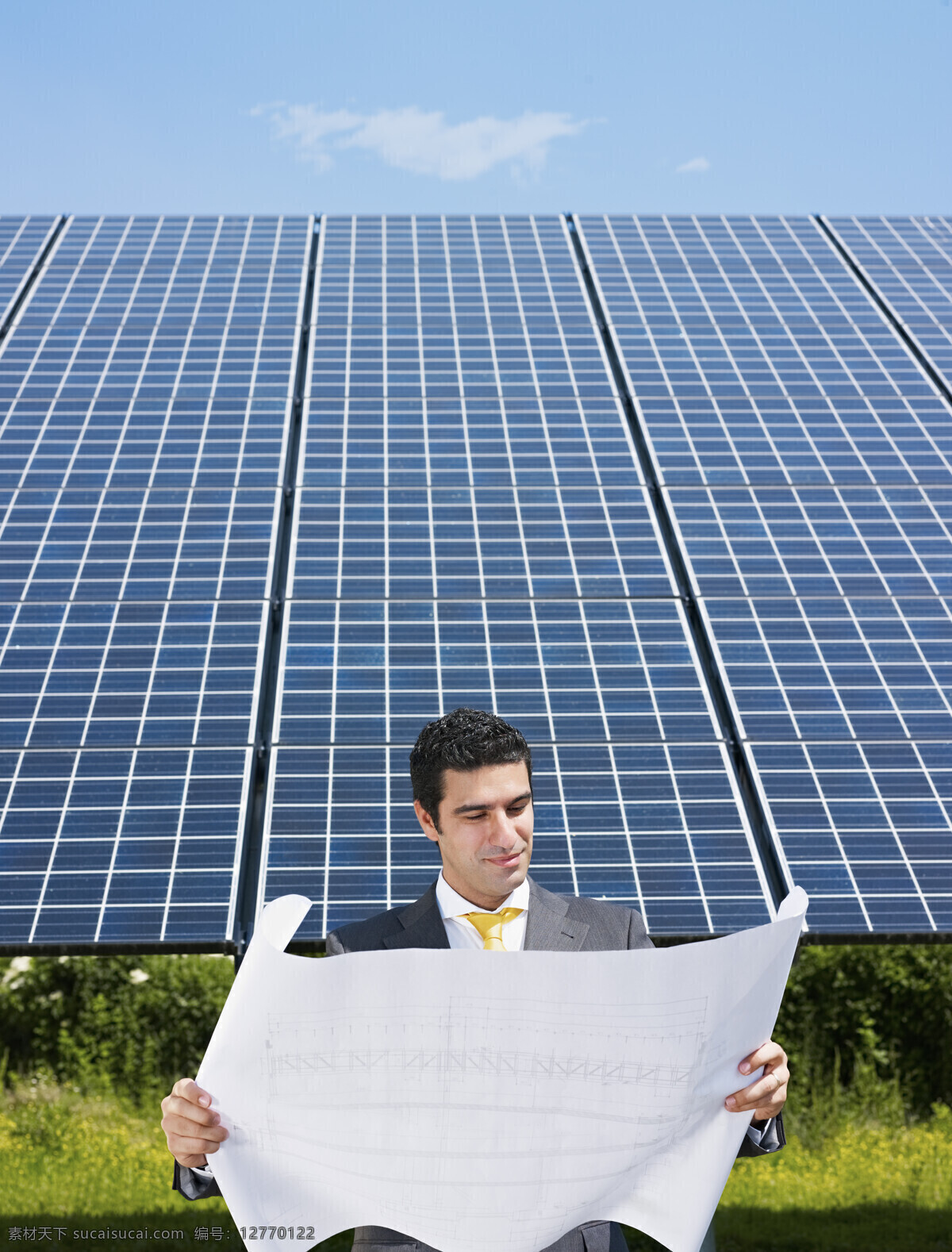 工程师 太阳能 太阳能发电站 环保节能 生态环保 绿色环保 商务男士 其他类别 生活百科 蓝色