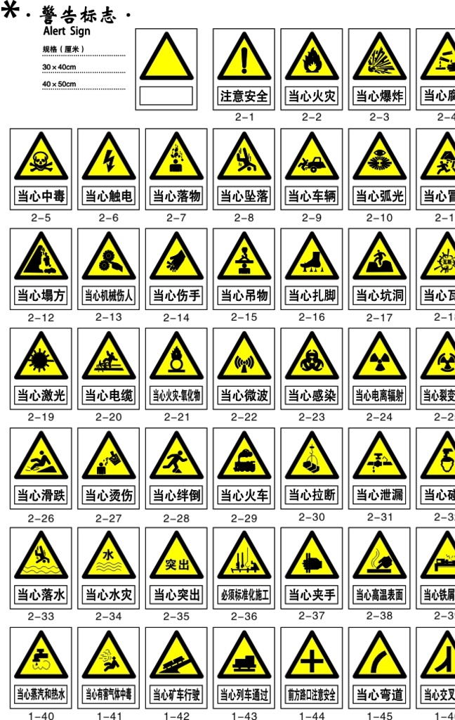 安全 警示 标牌 当心 牌