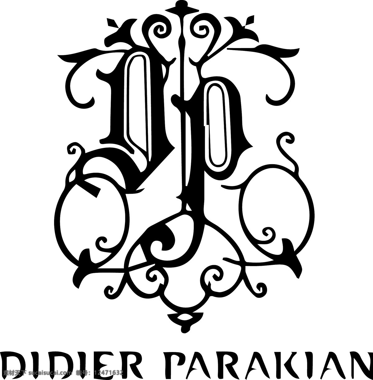 帕拉基扬 didier parakian 迪迪埃 帕拉基昂 淑女装 女装 国际品牌 logo 标志 法国品牌 奢侈品牌 logo设计 标志图标 企业