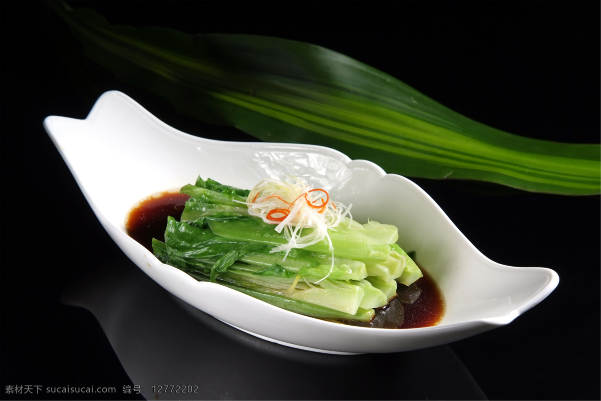 白灼油麦菜 美食 传统美食 餐饮美食 高清菜谱用图