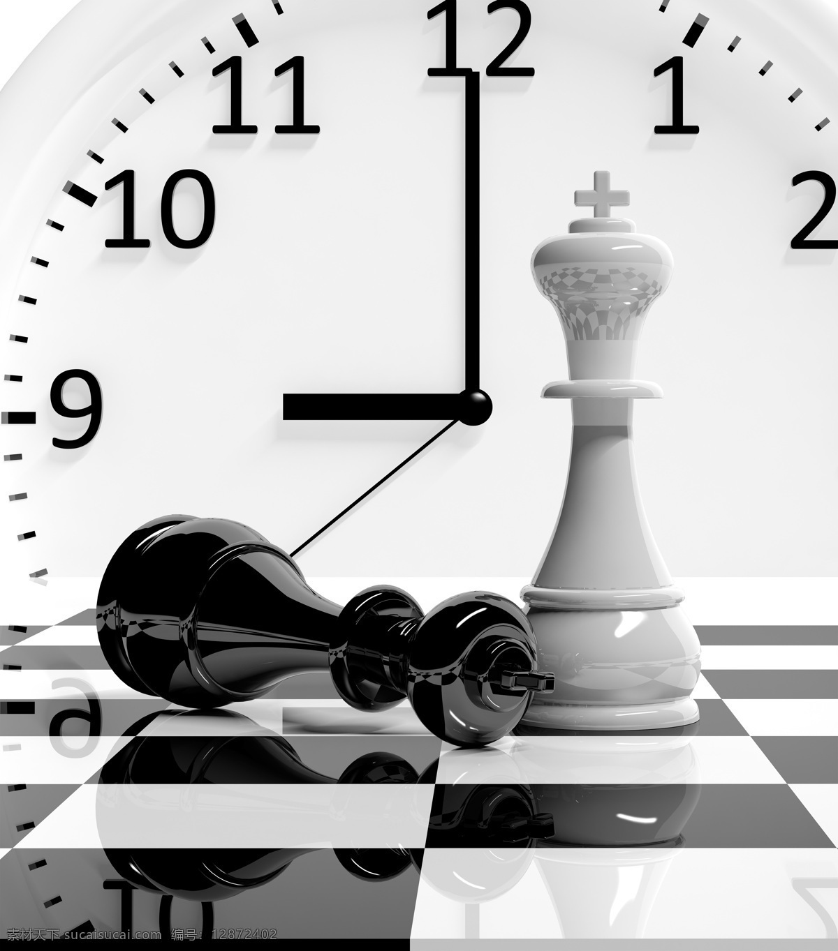 黑白国际象棋 时钟 闹钟 黑白 国际象棋 娱乐 静物 生活百科 休闲娱乐