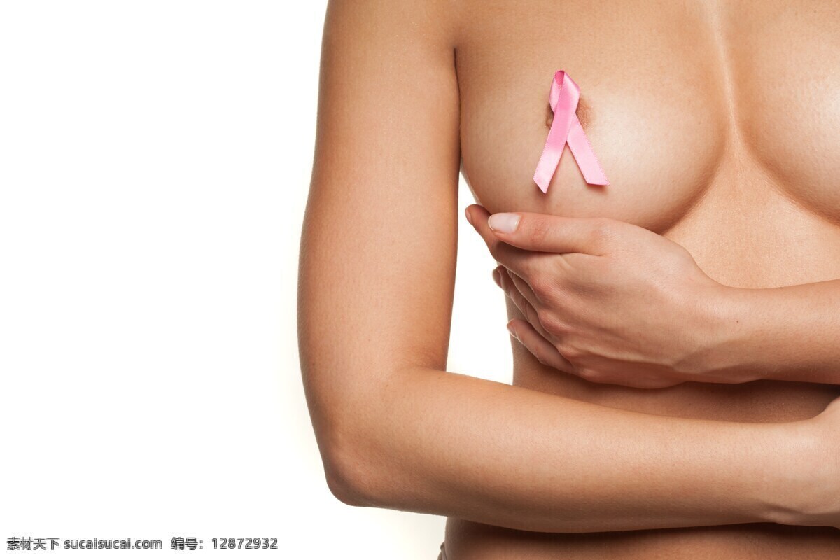 女性 乳房 粉红色 丝带 粉红色丝带 乳腺癌检查 女性健康 乳房健康 时尚美女 性感美女 美女模特 美女写真 美女图片 人物图片