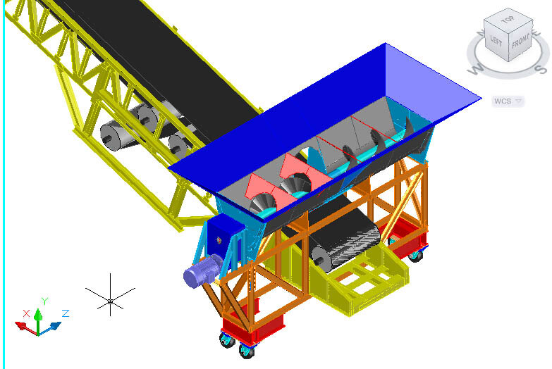 堆垛机 螺旋输送机 斗仓 3d模型素材 其他3d模型