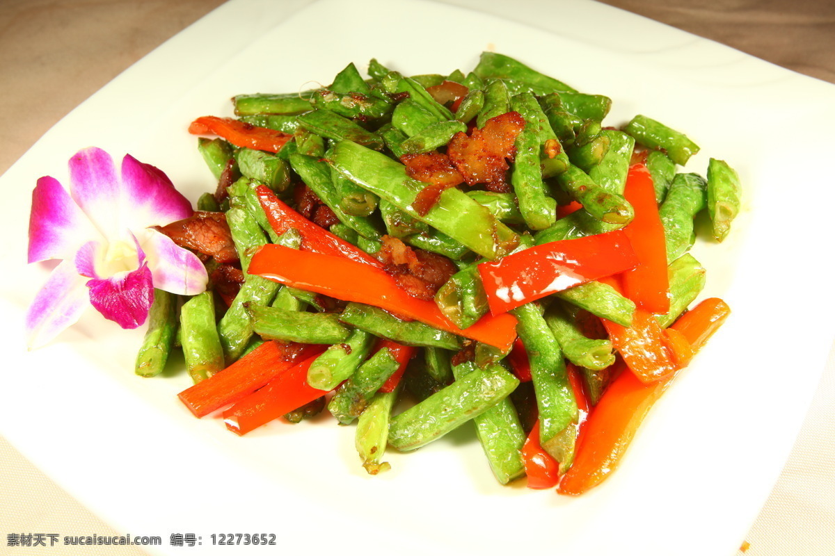 爆炒四季豆 爆炒 四季豆 蔬菜 传统美食 餐饮美食