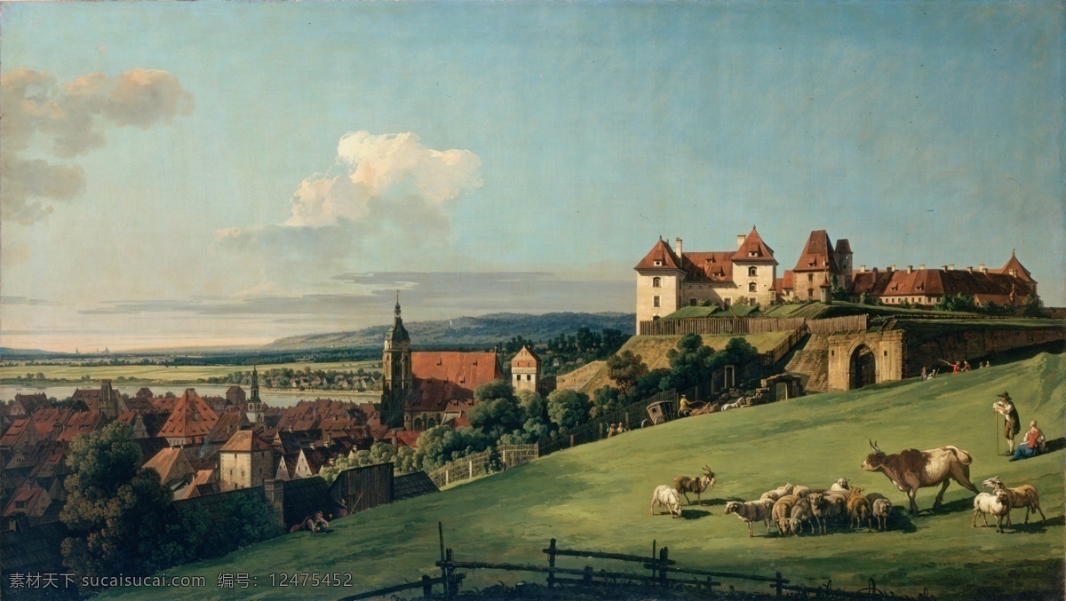 油画 城堡 世界名画 外国油画 俄罗斯油画 风景油画 装饰画 无框画 古典油画 国外绘画艺术 绘画书法 文化艺术