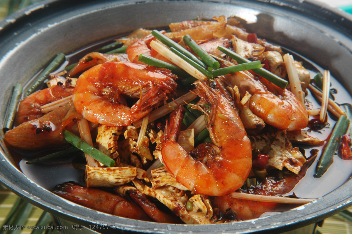 干锅大虾 大虾 虾 海虾 河虾 干锅 砂锅 餐饮美食 传统美食