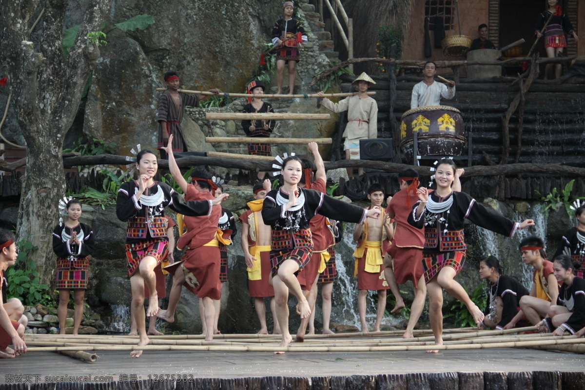 槟榔 谷 黎族 竹竿 舞 表演 海南 歌舞表演 舞蹈音乐 文化艺术