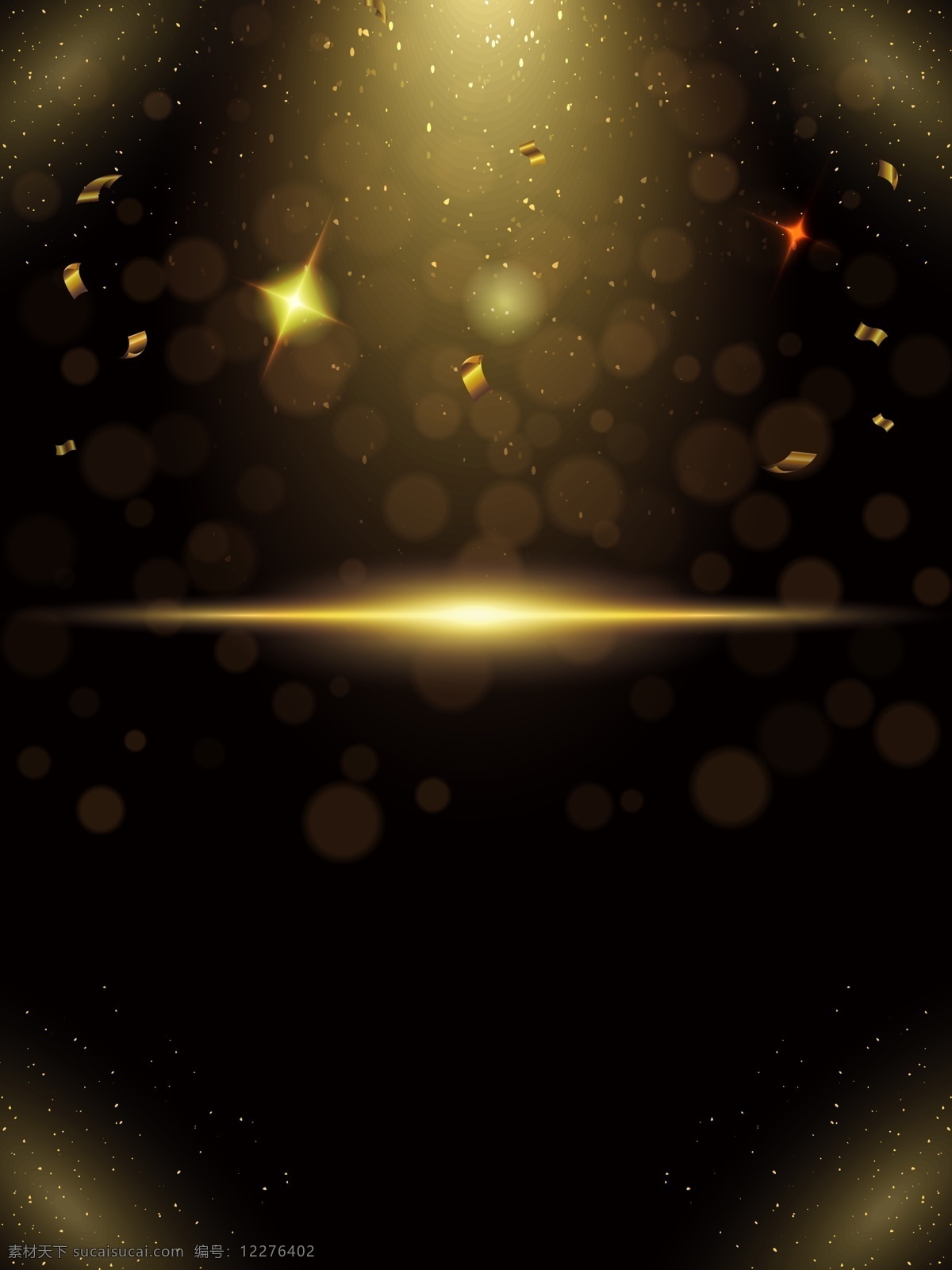 金色 星空 背景 banner 大气 高端 上档次 招聘 黑色 金粉 人物剪影 几何 线条 不规则图形 金沙