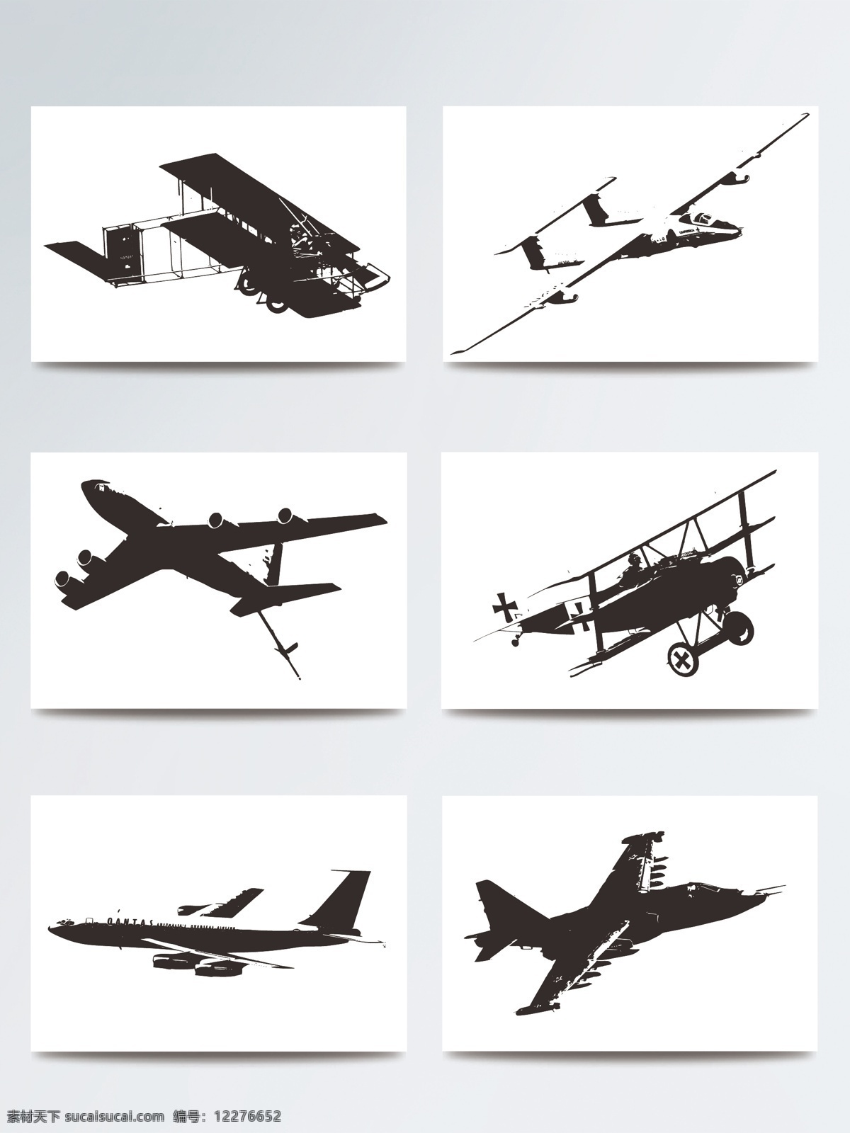 ai格式 飞机 黑白 剪影 军事 矢量素材 素材元素 隐形战斗机 战争 黑色 矢量 元素