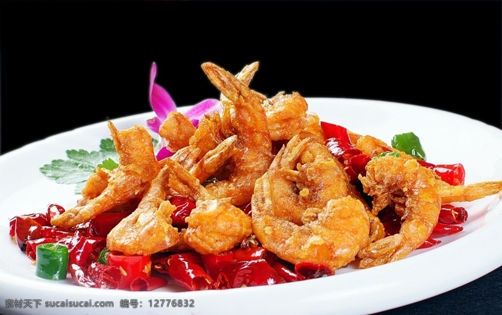 酥椒脆皮虾 美食 传统美食 餐饮美食 高清菜谱用图