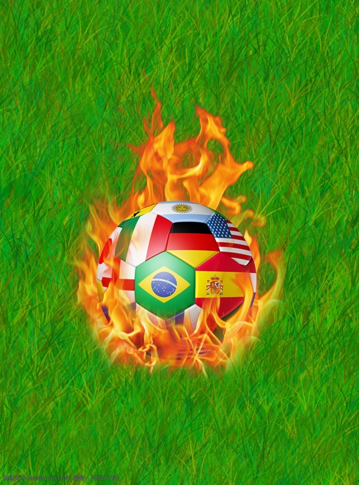 2018 年 世界杯 足球 德国队 海报 背景 火 草地 全队