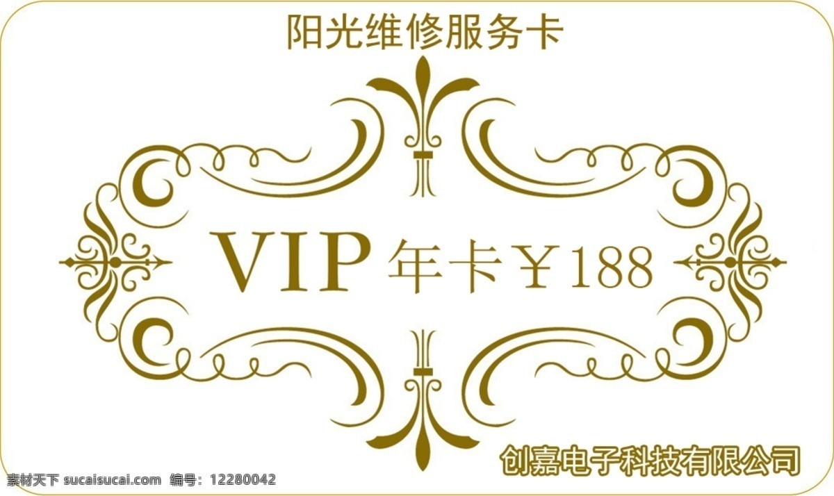 会员卡 年卡 vip 服务卡 计算机服务 名片卡片