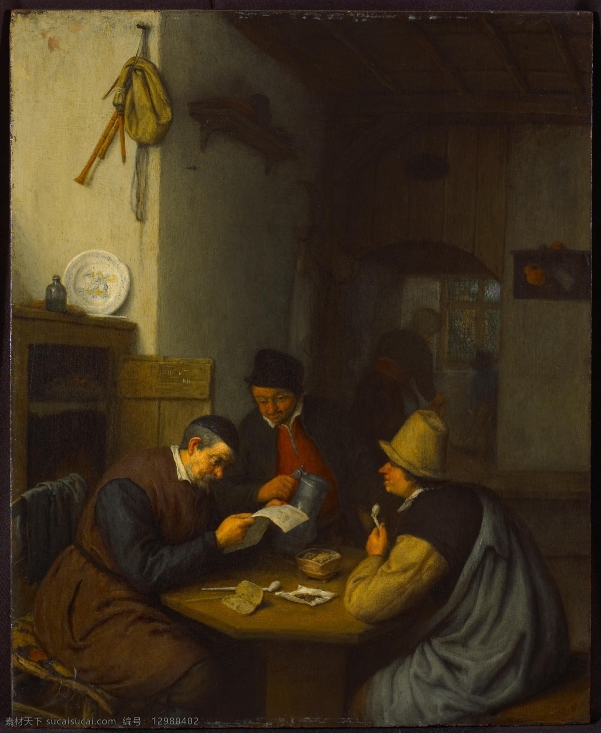 高清 西方 古典 人物 宗教 神话 巴洛克艺术 油画 装饰画 dutch ostade van adriaen 装饰素材