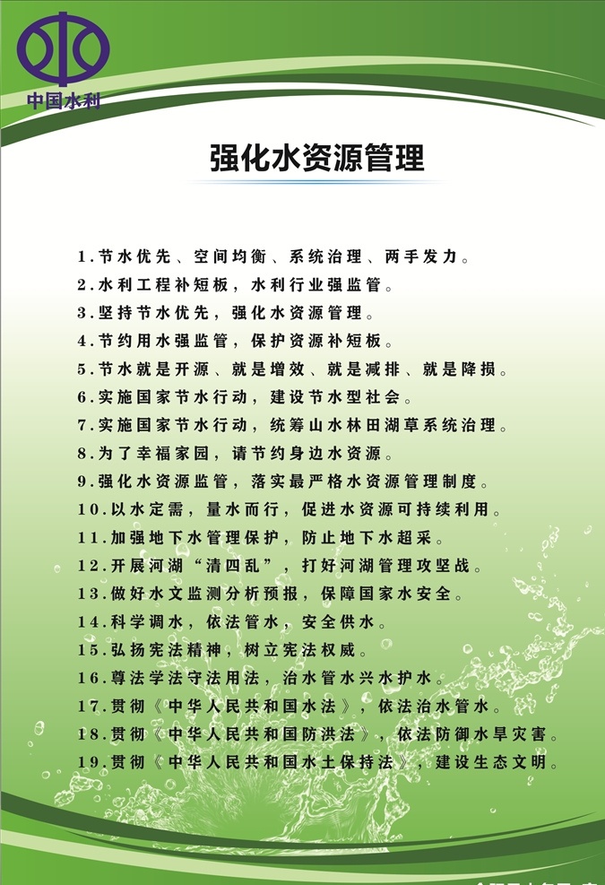 水务局 宣传 展板 水利宣传 绿色背景 水务局宣传 中国水利