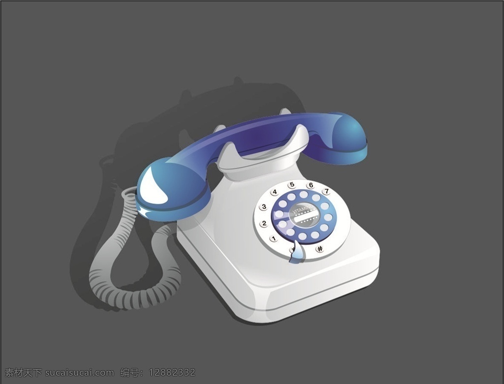 矢量 固话 电话 电话座机 红色电话机 复古座机 家庭电话 商务电话 矢量素材