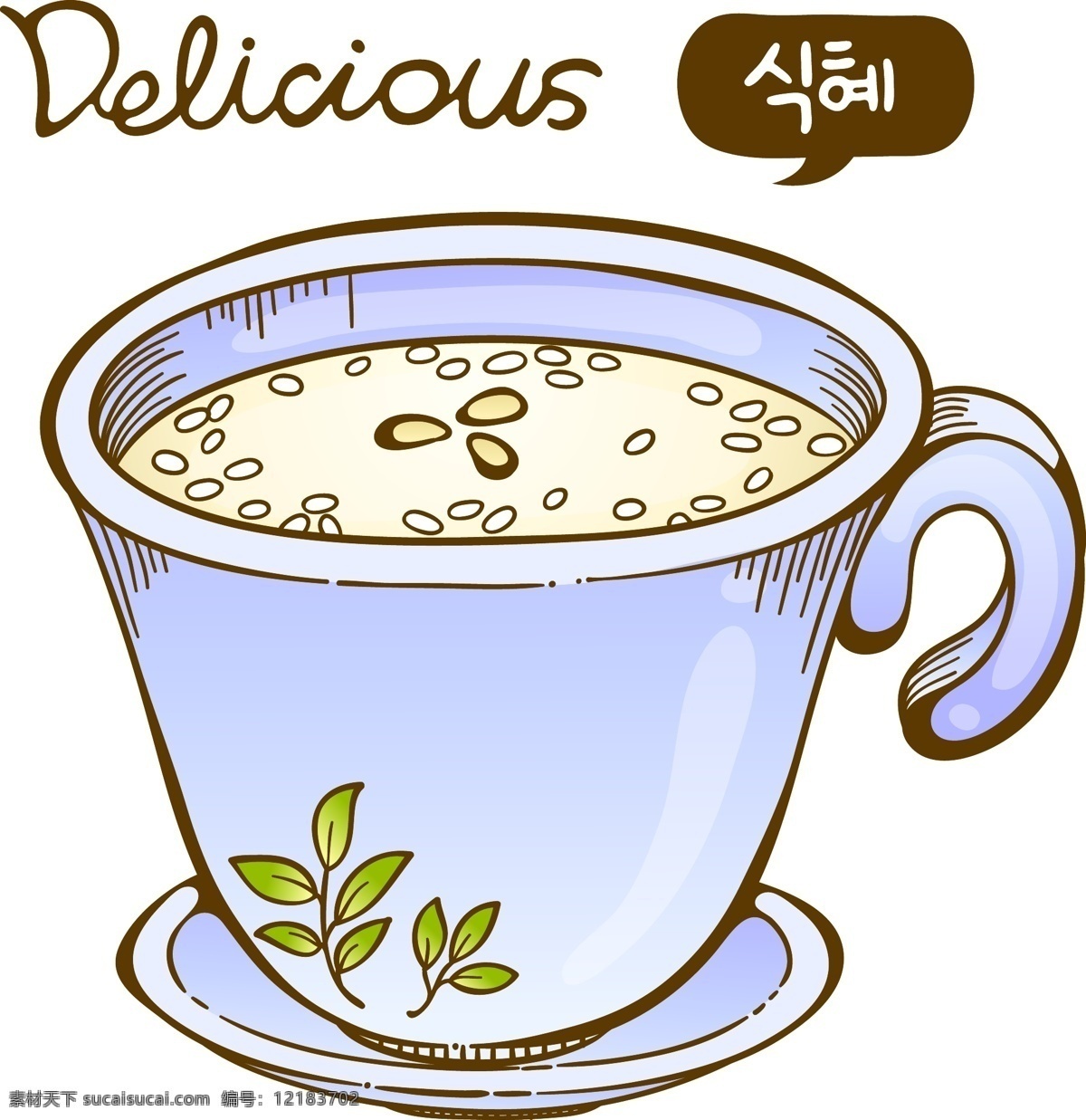 矢量咖啡素材 卡通咖啡 咖啡 茶 茶杯