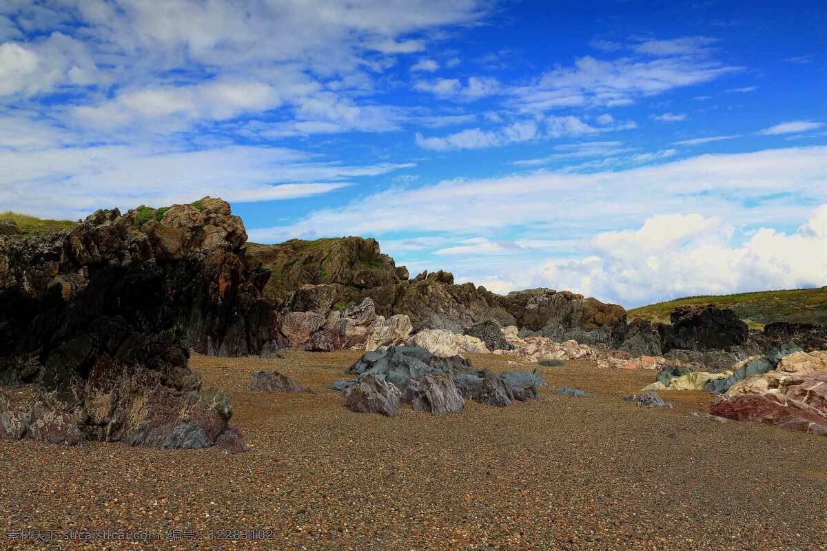 纽伯 勒 海滩 石头