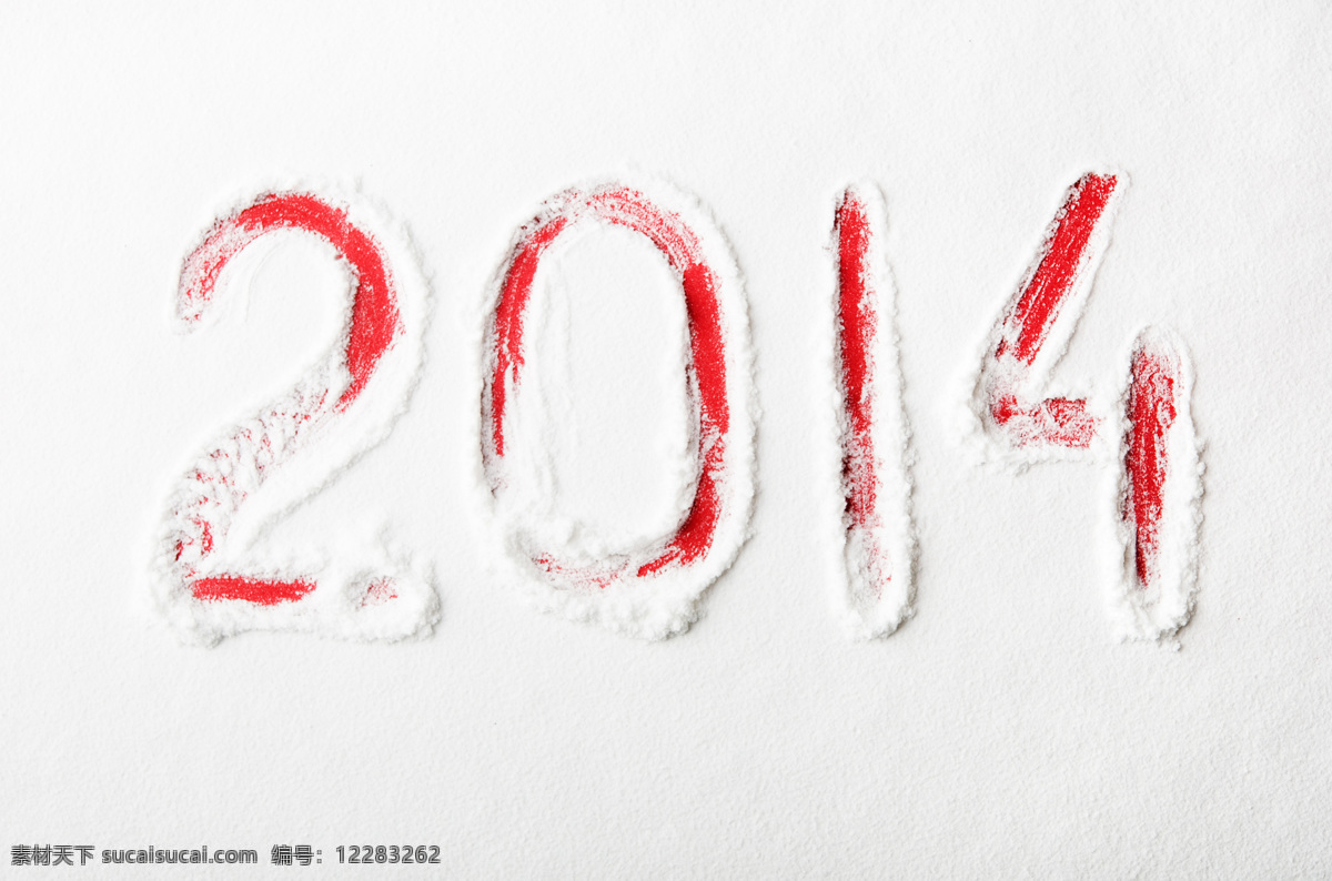 雪花 2014 数字 文字 艺术字体 红色字体 节日庆典 生活百科