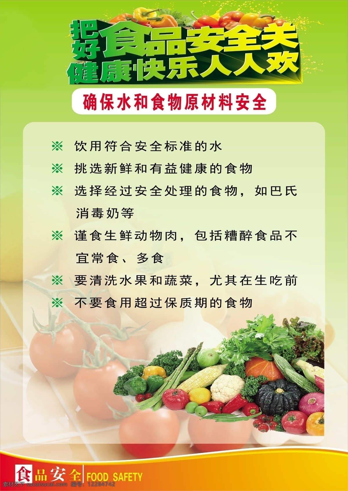 食品安全展板 蔬菜 西红柿 宣传 食品安全 展板 挂画 健康 食品 绿色 安全