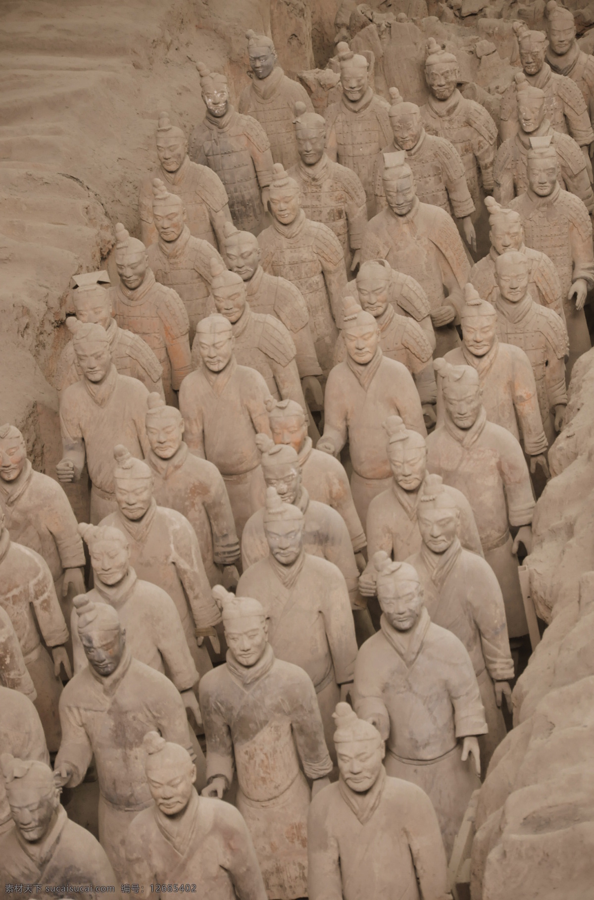 西安 兵马俑 秦始皇 西安旅游 陶俑 国内旅游 旅游摄影 灰色