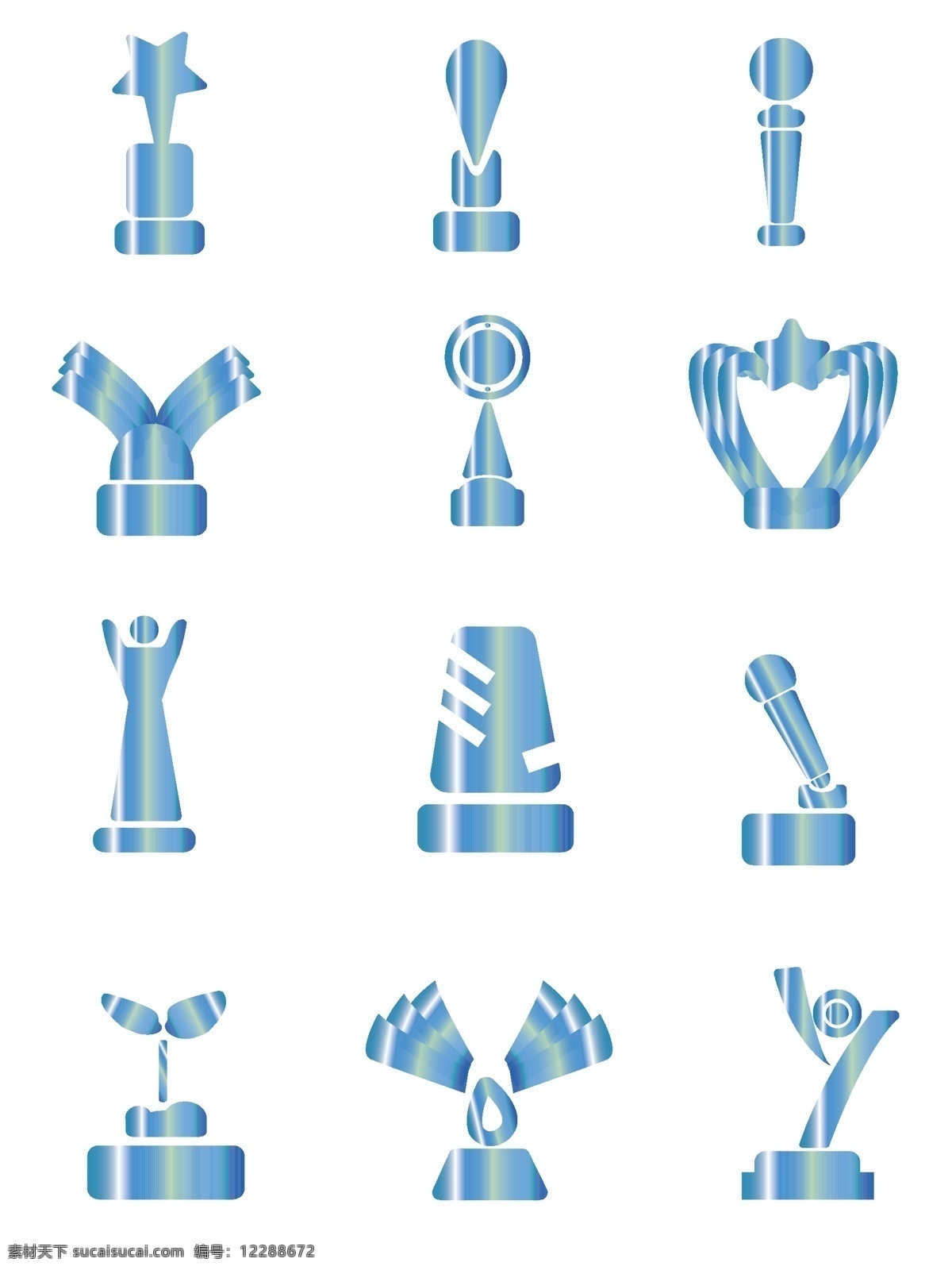 水晶 奖杯 icon 图标 冠军 矢量 商业 元素 水晶奖杯 可商业元素