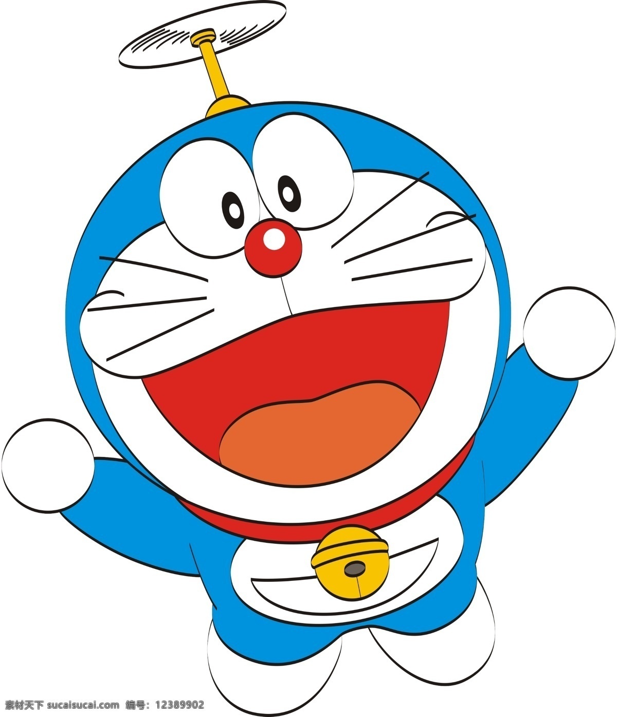 多啦a梦 卡通 日本 动漫 儿童 蓝色 叮当猫 机器猫 分层 源文件