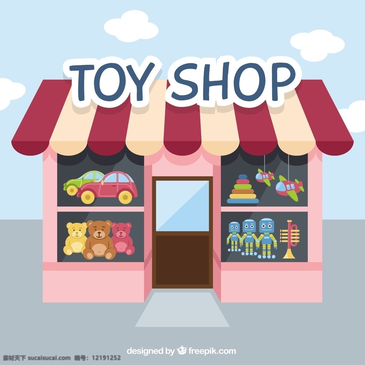 玩具商店 租车 购物 飞机 儿童 机器人 孩子 商店 玩具 泰迪 童装 图标 高清 源文件