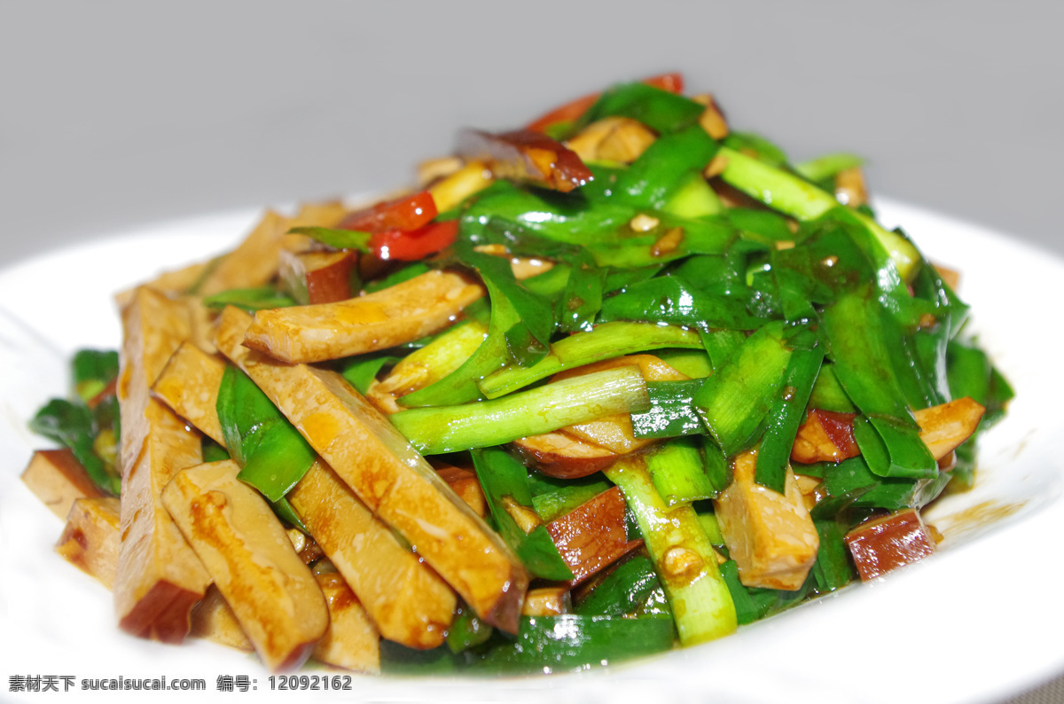韭菜 香干 子 家常 菜品 照片 豆制品 风景 生活 旅游餐饮