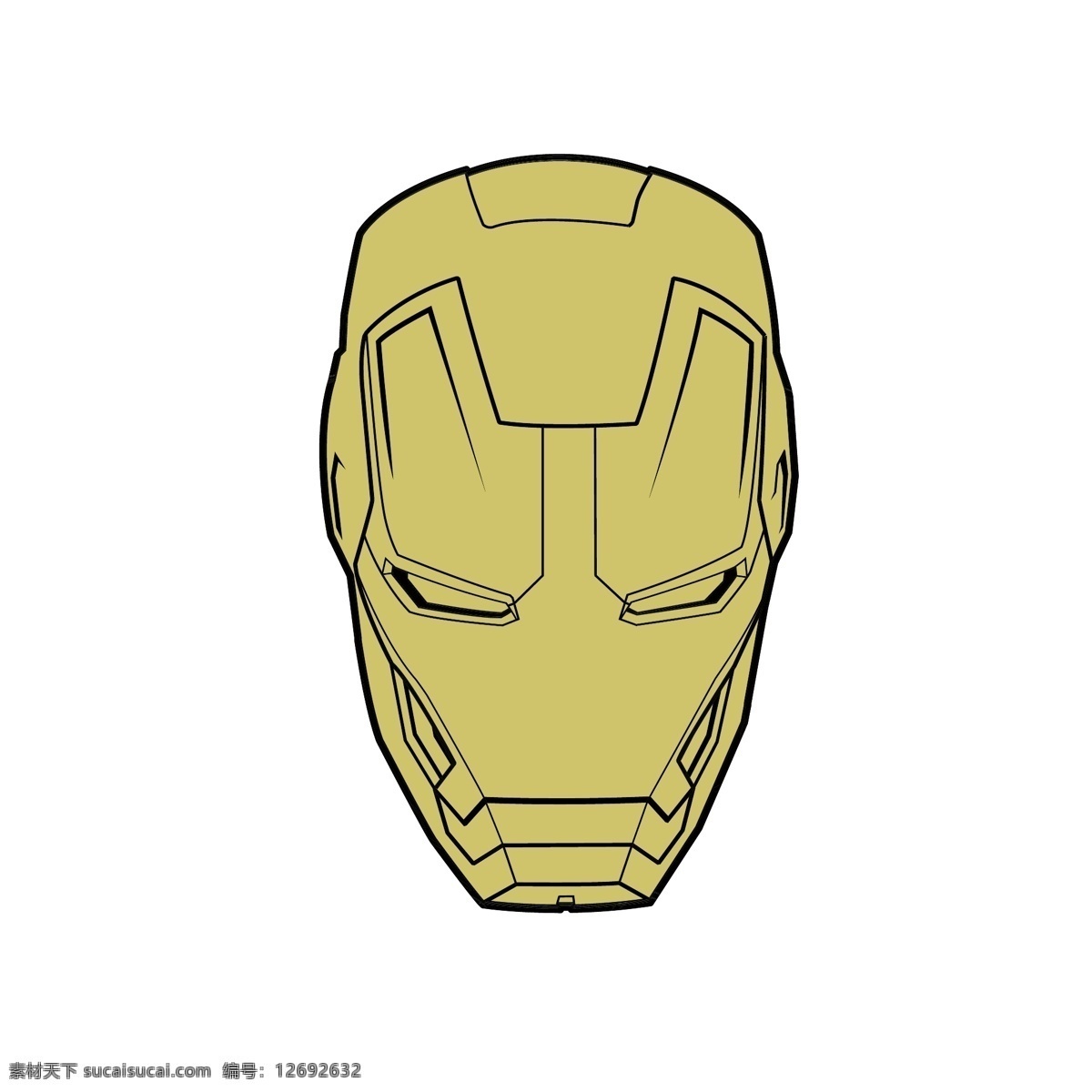 钢铁侠矢量图 钢铁侠3 头盔 iron man 矢量图ai 动漫动画 动漫人物