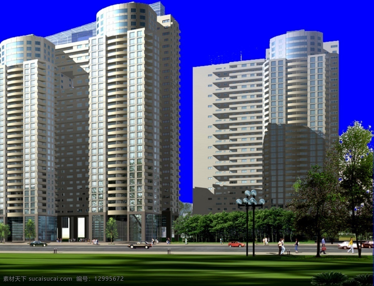背景 楼房 建筑 背景环境 psd源文件