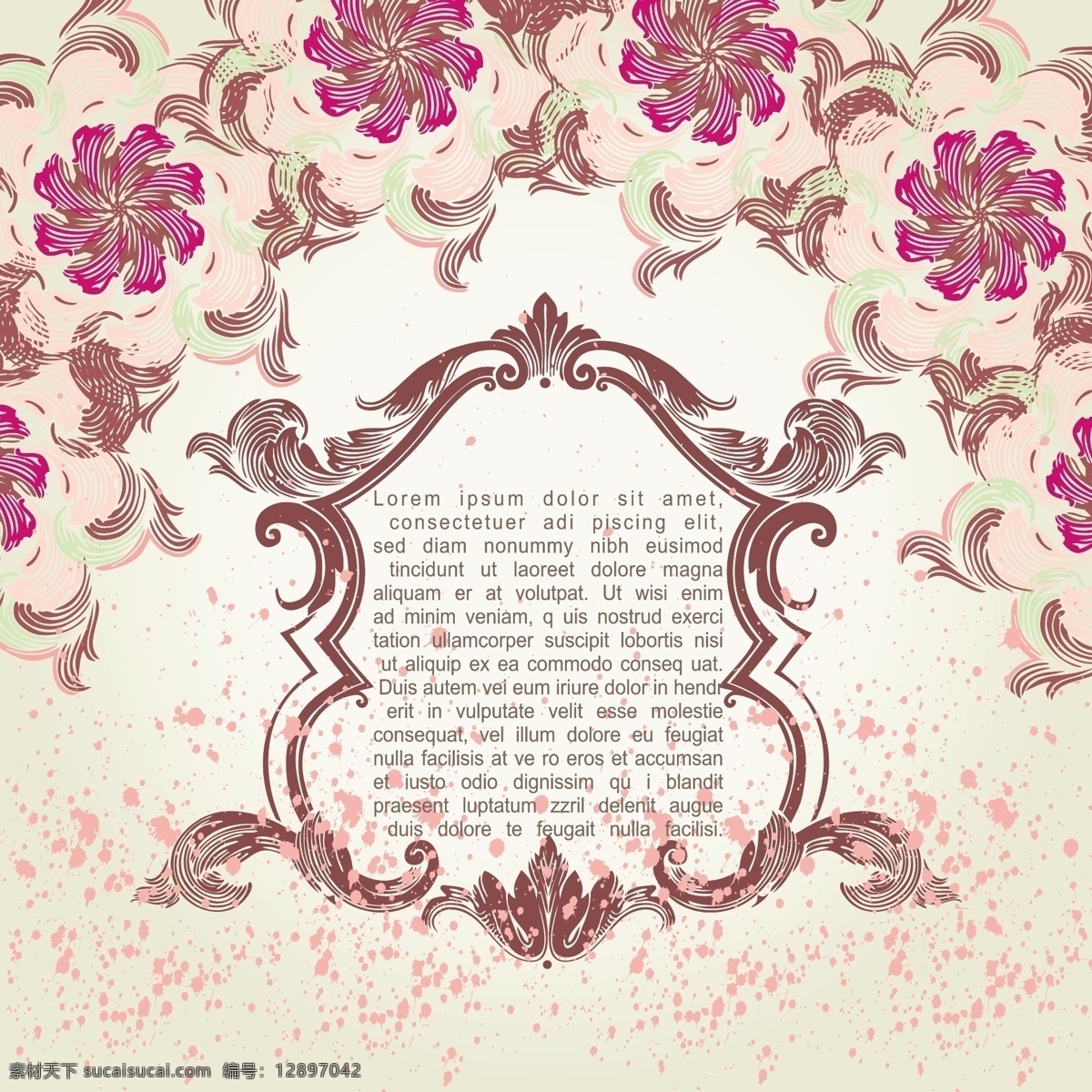 粉红 花纹 背景 背景壁纸