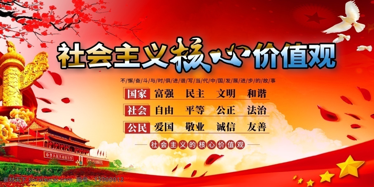 社会主义 核心 价值观 核心价值观 社会主义核心 党建展板 社会 主义 价 值观 展板模板