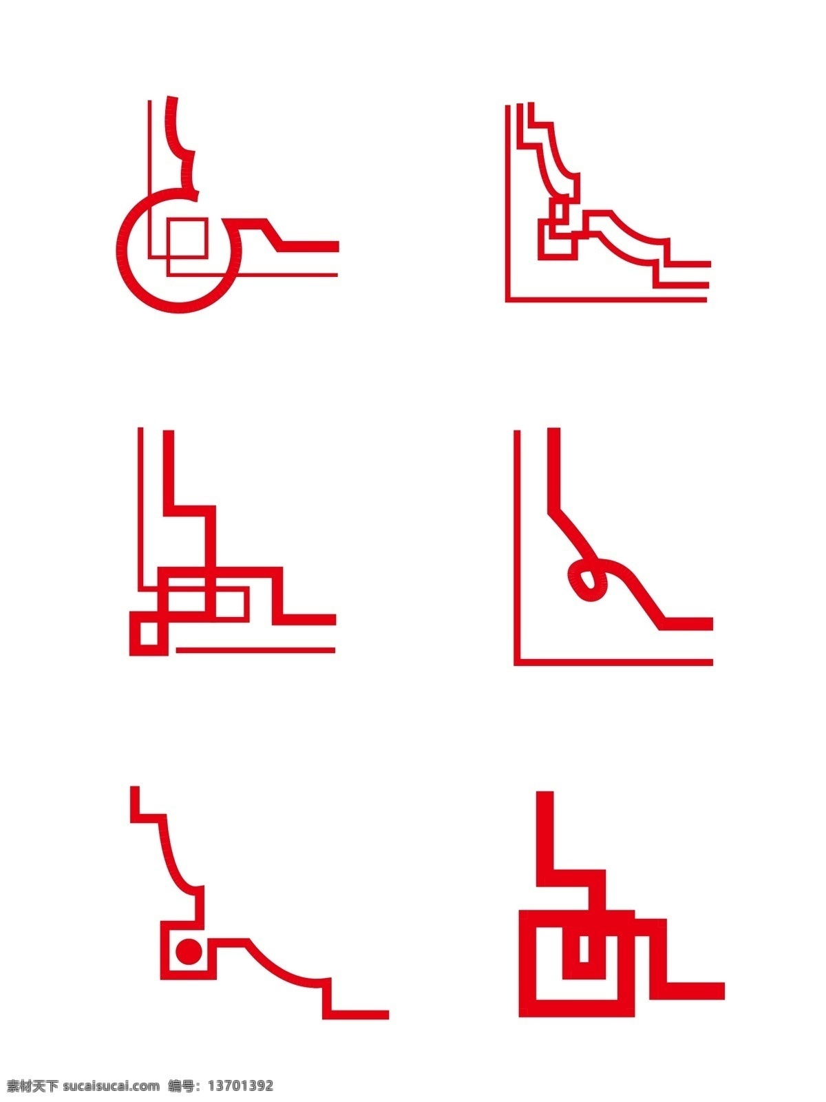 中国 风 边框 古典 花纹 花边 红色 矢量 商用 元素 中国风