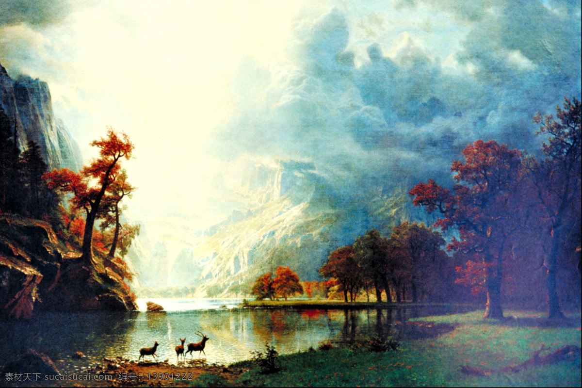 风景 风景油画 湖 绘画书法 欧式油画 奇观 墙画 设计图库 现代油画 意境 天空 相框 装饰画 会议室挂画 室内装饰画 文化艺术 家居装饰素材